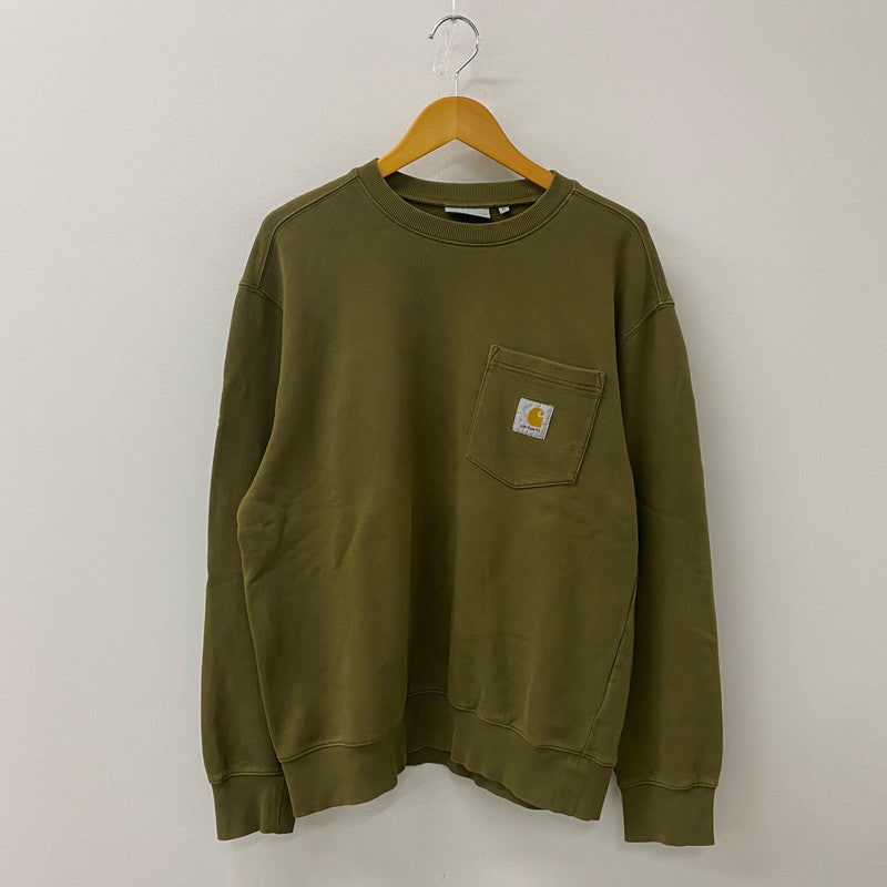 【中古品】【メンズ】 CARHARTT WIP カーハート ワークインプログレス POCKET SWEATSHIRT ポケットスウェット シャツ トップス トレーナー 145-250817-ts-21-tei サイズ：M カラー：カーキ 万代Net店