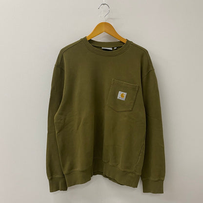 【中古品】【メンズ】 CARHARTT WIP カーハート ワークインプログレス POCKET SWEATSHIRT ポケットスウェット シャツ トップス トレーナー 145-250817-ts-21-tei サイズ：M カラー：カーキ 万代Net店