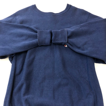 【中古品】【メンズ】 Champion チャンピオン 90’s REVERSE WEAVE CREWNECK SWEAT SHIRT 90年代 リバースウィーブ クルーネック スウェットシャツ トレーナー 刺繍タグ 145-250825-KS-25-tei サイズ：XL カラー：ネイビー 万代Net店