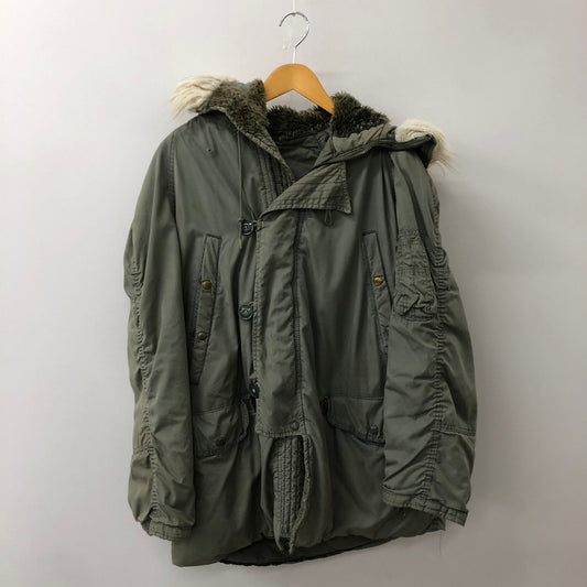 【現状渡し品】【メンズ】 U.S. AIR FORCE アメリカ空軍 80's FLIGHT JACKET PARKA MIL-P-6279J TYPE N-3B VINTAGE 80年代 フライトジャケット パーカー アウター フーディ 米空軍 145-250824-ts-29-tei サイズ：M カラー：カーキ 万代Net店