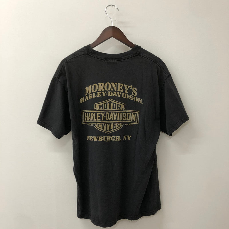 BEZW モントレー Tシャツ 古着 黒 ハーレー ダビッドソン HARLEY 中古品】【メンズ】 HARLEY DAVIDSON ハーレーダビッドソン LOGO