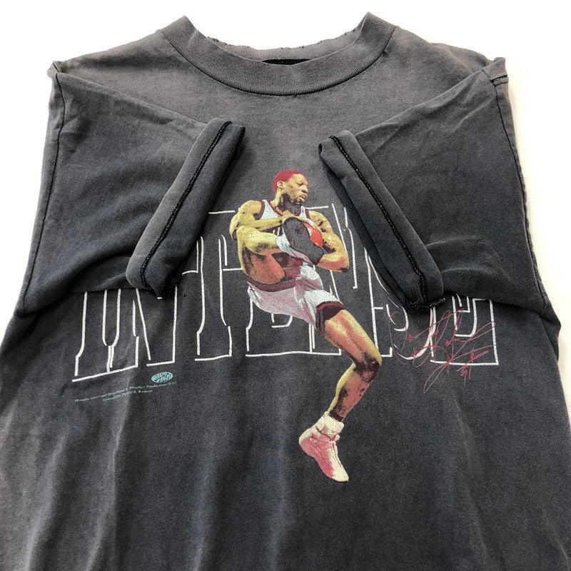 【現状渡し品】【メンズ】 UNKOWN 90's DENNIS RODMAN PRINT TEE 90年代 デニス ロッドマン プリント Tシャツ 半袖 トップス 145-250823-yo-17-tei サイズ：表記無し カラー：ブラック 万代Net店