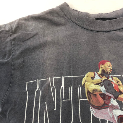 【現状渡し品】【メンズ】 UNKOWN 90's DENNIS RODMAN PRINT TEE 90年代 デニス ロッドマン プリント Tシャツ 半袖 トップス 145-250823-yo-17-tei サイズ：表記無し カラー：ブラック 万代Net店