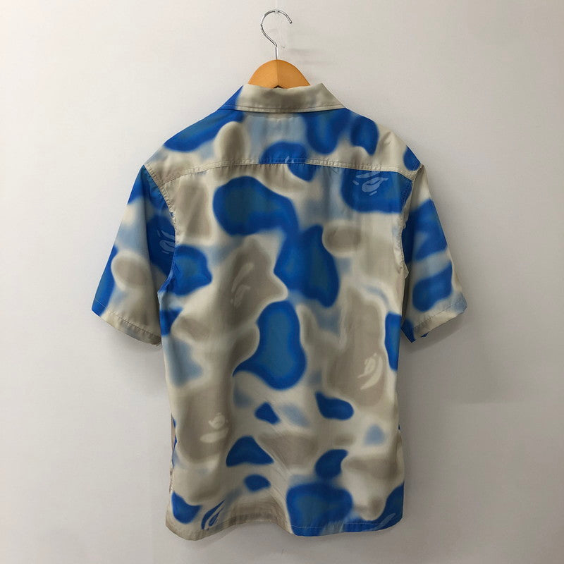 【中古品】【メンズ】 A BATHING APE アベイシングエイプ LIQUID CAMO VACATION SHIRT 001SRK301004M リキッド カモ バケーション シャツ 半袖 トップス 142-250820-KS-05-tei サイズ：L カラー：カモ柄 万代Net店
