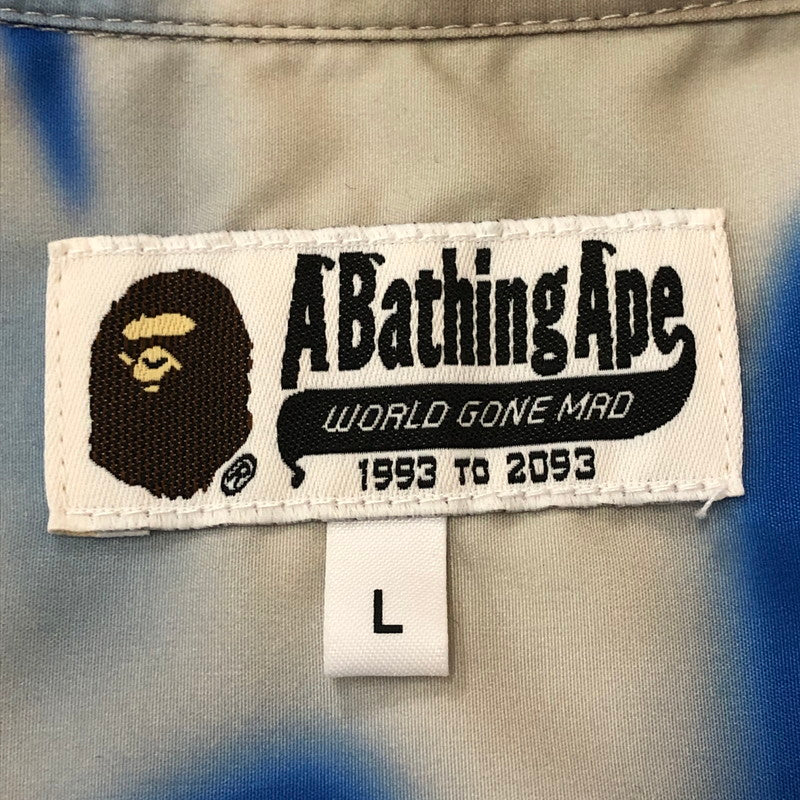 【中古品】【メンズ】 A BATHING APE アベイシングエイプ LIQUID CAMO VACATION SHIRT 001SRK301004M リキッド カモ バケーション シャツ 半袖 トップス 142-250820-KS-05-tei サイズ：L カラー：カモ柄 万代Net店