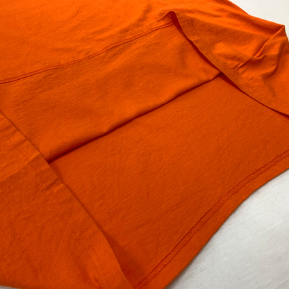 【中古品】【メンズ】 LIFEWEAR ライフウェア THE SHOEGAZER LOGO TEE シューゲイザー 刺しゅう ロゴ Tシャツ 長袖 トップス 145-260806-yo-05-tei サイズ：XL カラー：オレンジ 万代Net店