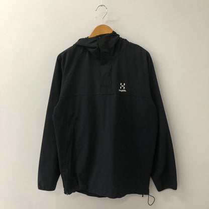 【中古品】【メンズ/レディース】 HAGLOFS ホグロフス SOFT SHELL ANORAK 010515 ソフトシェル アノラック ジャケット ライトアウター 144-250820-KS-08-tei サイズ：S カラー：BLACK 万代Net店