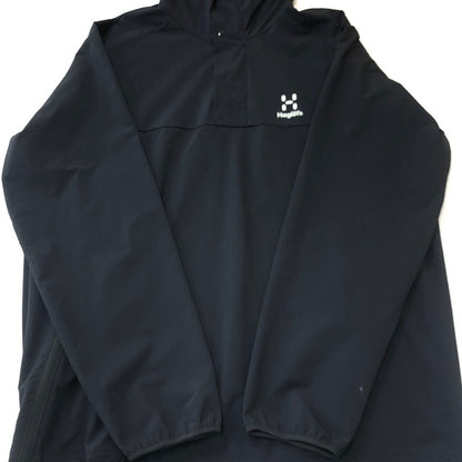 【中古品】【メンズ/レディース】 HAGLOFS ホグロフス SOFT SHELL ANORAK 010515 ソフトシェル アノラック ジャケット ライトアウター 144-250820-KS-08-tei サイズ：S カラー：BLACK 万代Net店