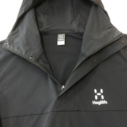 【中古品】【メンズ/レディース】 HAGLOFS ホグロフス SOFT SHELL ANORAK 010515 ソフトシェル アノラック ジャケット ライトアウター 144-250820-KS-08-tei サイズ：S カラー：BLACK 万代Net店