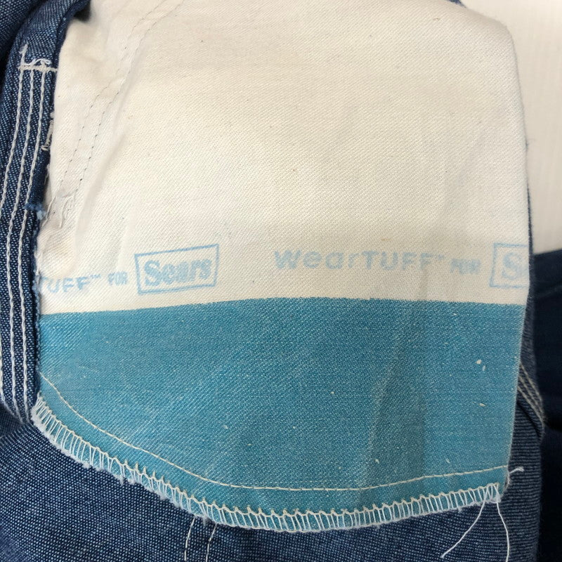 【中古品】【メンズ】 SEARS シアーズ DENIM OVERALL デニム オーバーオール ボトムス パンツ USA製 145-250831-KS-20-tei サイズ：42X30 カラー：インディゴ 万代Net店