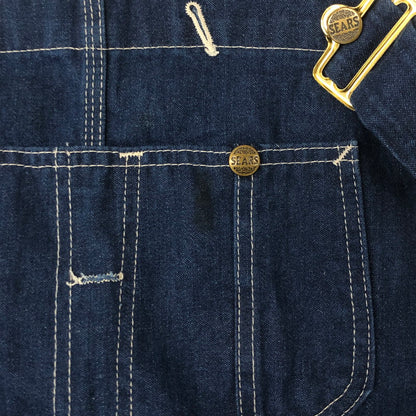 【中古品】【メンズ】 SEARS シアーズ DENIM OVERALL デニム オーバーオール ボトムス パンツ USA製 145-250831-KS-20-tei サイズ：42X30 カラー：インディゴ 万代Net店