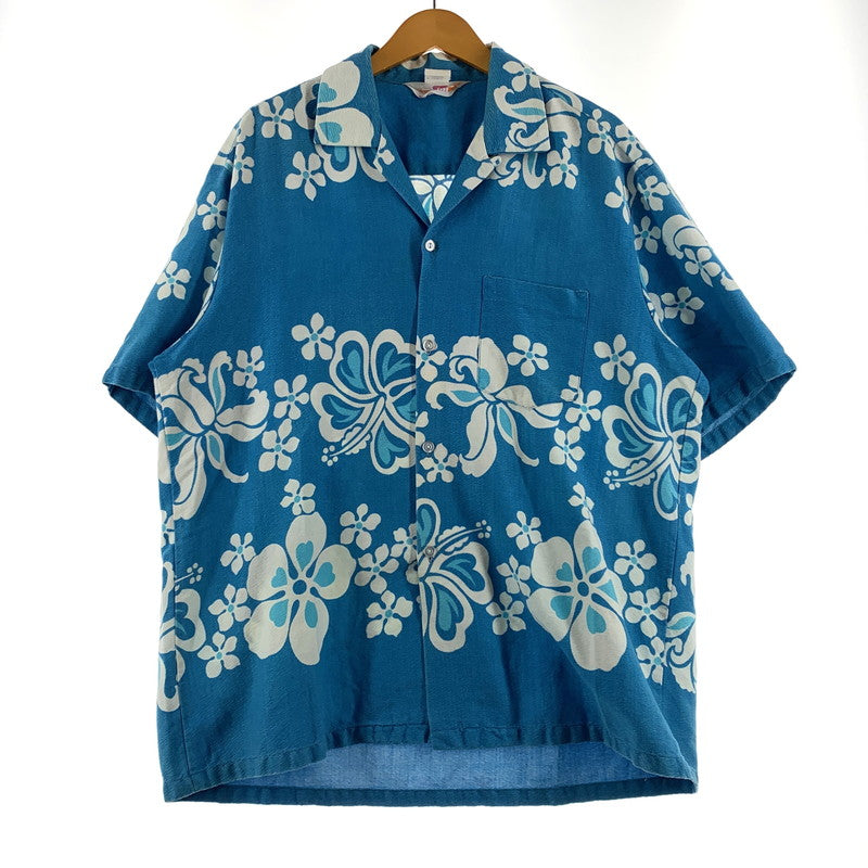 【中古品】【メンズ】 SEARS HAWAII シアーズ ハワイ 70's AOHA SHIRT VINTAGE 70年代 アロハシャツ 半袖 トップス ヴィンテージ 145-260703-yo-07-tei サイズ：表記なし カラー：ブルー 万代Net店