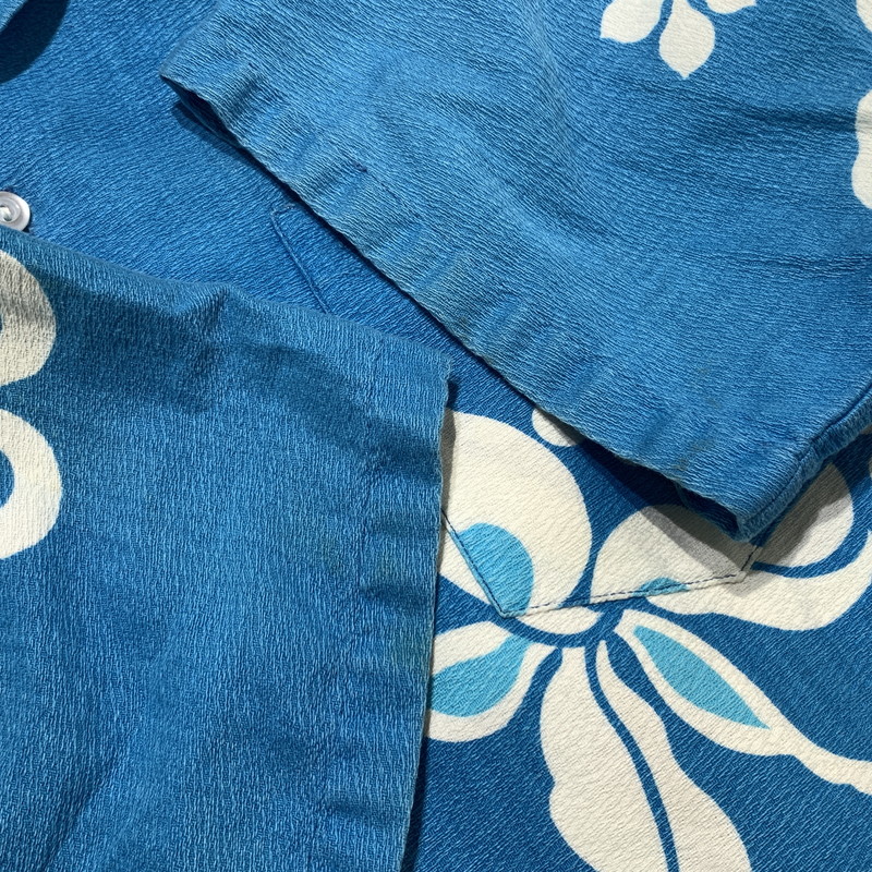 【中古品】【メンズ】 SEARS HAWAII シアーズ ハワイ 70's AOHA SHIRT VINTAGE 70年代 アロハシャツ 半袖 トップス ヴィンテージ 145-260703-yo-07-tei サイズ：表記なし カラー：ブルー 万代Net店