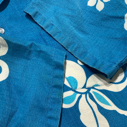 【中古品】【メンズ】 SEARS HAWAII シアーズ ハワイ 70's AOHA SHIRT VINTAGE 70年代 アロハシャツ 半袖 トップス ヴィンテージ 145-260703-yo-07-tei サイズ：表記なし カラー：ブルー 万代Net店