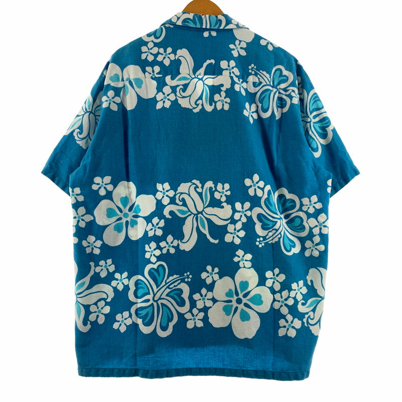 【中古品】【メンズ】 SEARS HAWAII シアーズ ハワイ 70's AOHA SHIRT VINTAGE 70年代 アロハシャツ 半袖 トップス ヴィンテージ 145-260703-yo-07-tei サイズ：表記なし カラー：ブルー 万代Net店