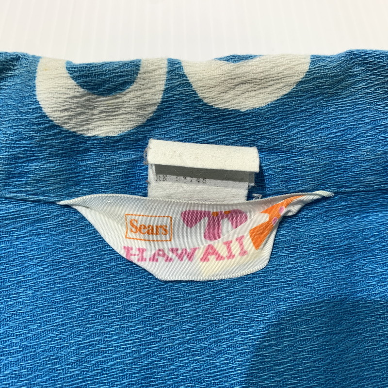 【中古品】【メンズ】 SEARS HAWAII シアーズ ハワイ 70's AOHA SHIRT VINTAGE 70年代 アロハシャツ 半袖 トップス ヴィンテージ 145-260703-yo-07-tei サイズ：表記なし カラー：ブルー 万代Net店