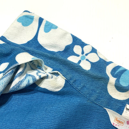 【中古品】【メンズ】 SEARS HAWAII シアーズ ハワイ 70's AOHA SHIRT VINTAGE 70年代 アロハシャツ 半袖 トップス ヴィンテージ 145-260703-yo-07-tei サイズ：表記なし カラー：ブルー 万代Net店