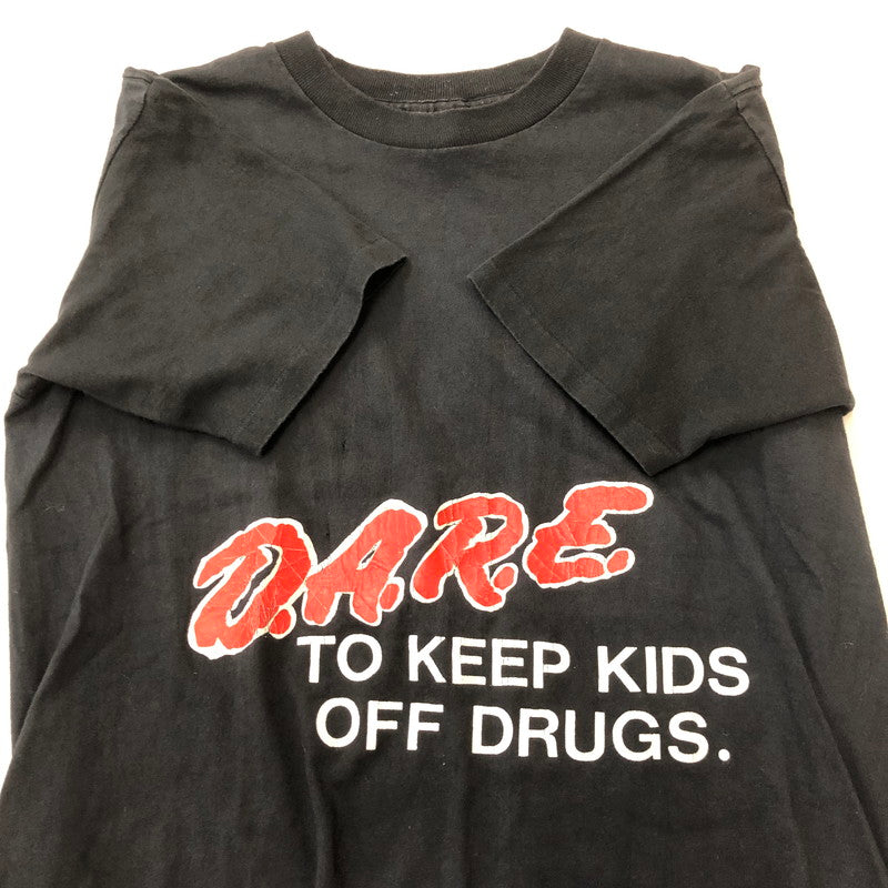 【現状渡し品】【メンズ】 TENNESSEEE RIVER テネシーリバー 90's D.A.R.E PRINT TEE 90年代 D.A.R.E プリント Tシャツ 半袖 トップス 145-250825-KS-28-tei サイズ：M カラー：ブラック 万代Net店