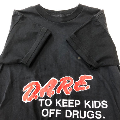 【現状渡し品】【メンズ】 TENNESSEEE RIVER テネシーリバー 90's D.A.R.E PRINT TEE 90年代 D.A.R.E プリント Tシャツ 半袖 トップス 145-250825-KS-28-tei サイズ：M カラー：ブラック 万代Net店