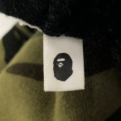 【中古品】【メンズ】 A BATHING APE アベイシングエイプ 1ST CAMO BACK SHARK SWEAT SHORTS ファースト カモ バック シャーク スウェット ショーツ ボトムス ハーフパンツ 153-250823-yo-27-tei サイズ：XL カラー：ブラック/カモ 万代Net店