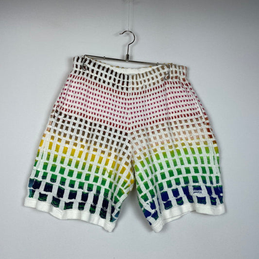 【中古品】【メンズ】 23SS GRADIENT GRID KNIT SHORT PANT グラデーション グリッド ニット ショートパンツ ボトムス ハーフパンツ 149-251225-ko-13-fuzh サイズ：L カラー：マルチ 万代Net店