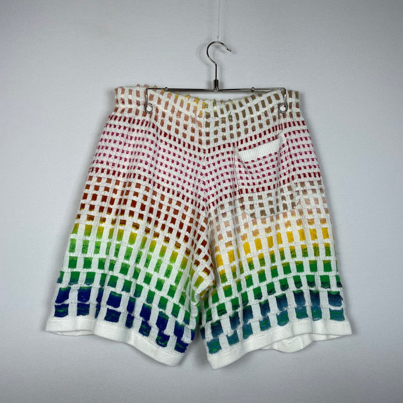 【中古品】【メンズ】 23SS GRADIENT GRID KNIT SHORT PANT グラデーション グリッド ニット ショートパンツ ボトムス ハーフパンツ 149-251225-ko-13-fuzh サイズ：L カラー：マルチ 万代Net店