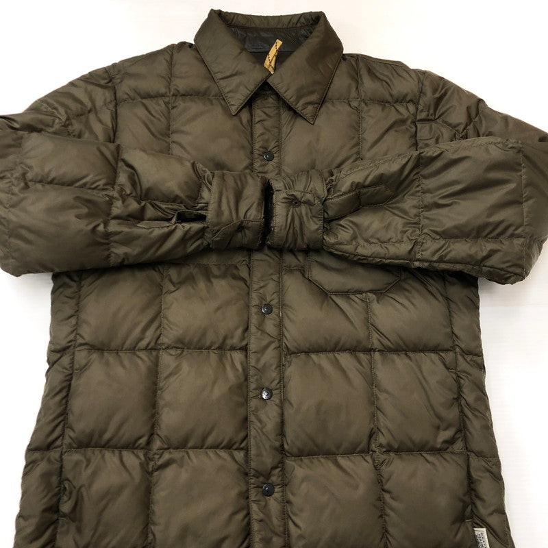 【中古品】【メンズ】 Rocky Mountain FeatherBed ロッキーマウンテンフェザーベッド × JOURNAL STANDARD ジャーナルスタンダード 別注 コラボ DOWN SHIRT 450-502-65 ダウン シャツ ライトアウター 145-250915-ts-09-tei サイズ：36 カラー：カーキ 万代Net店