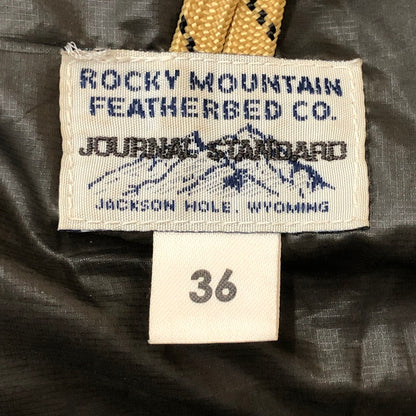 【中古品】【メンズ】 Rocky Mountain FeatherBed ロッキーマウンテンフェザーベッド × JOURNAL STANDARD ジャーナルスタンダード 別注 コラボ DOWN SHIRT 450-502-65 ダウン シャツ ライトアウター 145-250915-ts-09-tei サイズ：36 カラー：カーキ 万代Net店