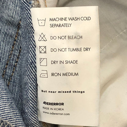 【現状渡し品】【メンズ】 ADERERROR アンダーエラー SV TAG JEANS BMSGFYJE102BLS シルバータグ ジーンズ ボトムス デニムパンツ 152-250823-yo-26-tei サイズ：S カラー：ブルー 万代Net店