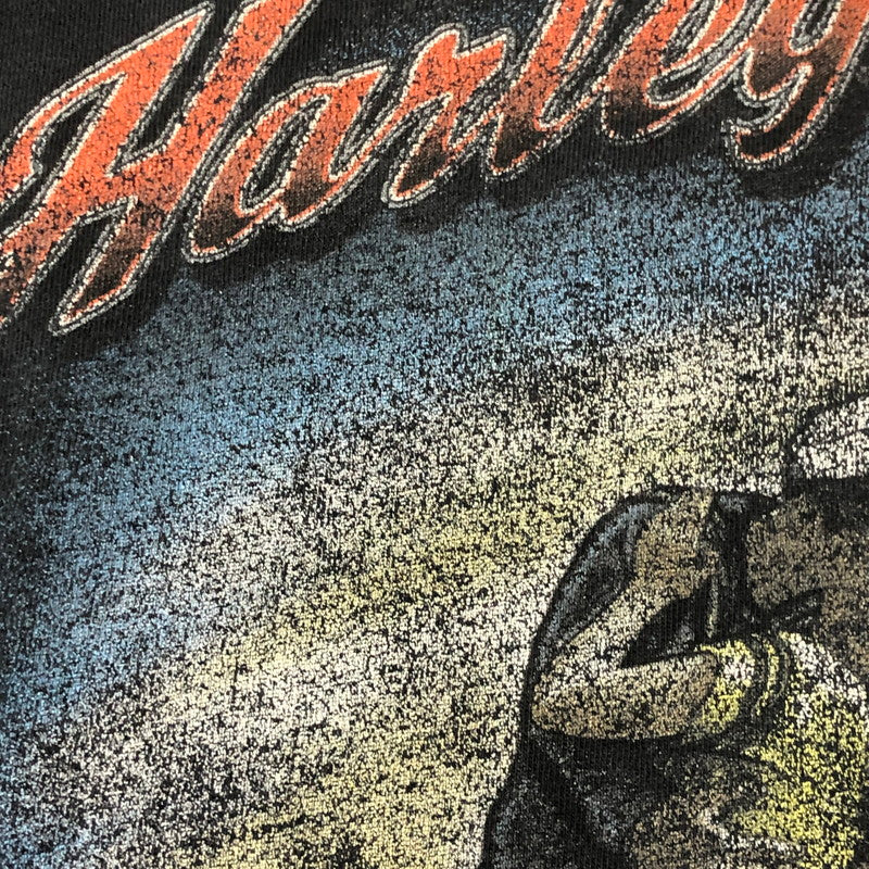 【現状渡し品】【メンズ】 HARLEY DAVIDSON ハーレーダビッドソン 00’s HARLEY HEAVEN SKULL TEE S/S 2000年代 ハーレーヘヴンスカルTシャツ ショートスリーブ トップス 半袖 145-250824-ts-20-tei サイズ：サイズ不明 カラー：ブラック 万代Net店
