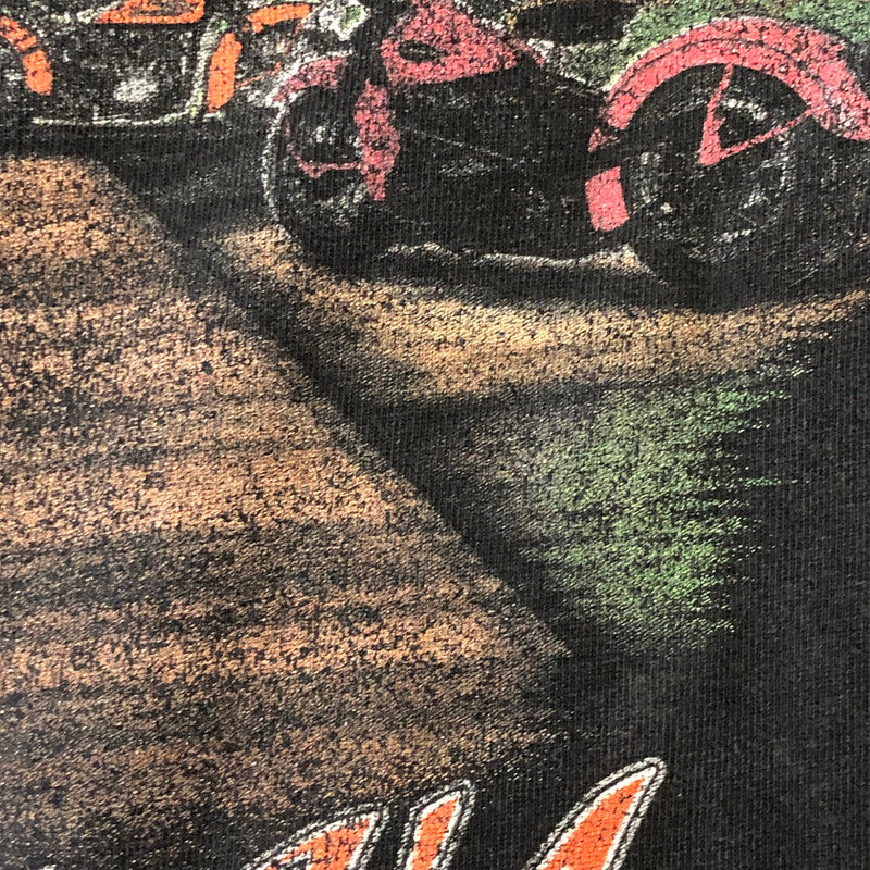 【現状渡し品】【メンズ】 HARLEY DAVIDSON ハーレーダビッドソン 00’s HARLEY HEAVEN SKULL TEE S/S 2000年代 ハーレーヘヴンスカルTシャツ ショートスリーブ トップス 半袖 145-250824-ts-20-tei サイズ：サイズ不明 カラー：ブラック 万代Net店