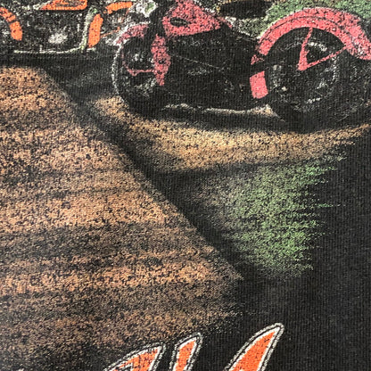 【現状渡し品】【メンズ】 HARLEY DAVIDSON ハーレーダビッドソン 00’s HARLEY HEAVEN SKULL TEE S/S 2000年代 ハーレーヘヴンスカルTシャツ ショートスリーブ トップス 半袖 145-250824-ts-20-tei サイズ：サイズ不明 カラー：ブラック 万代Net店