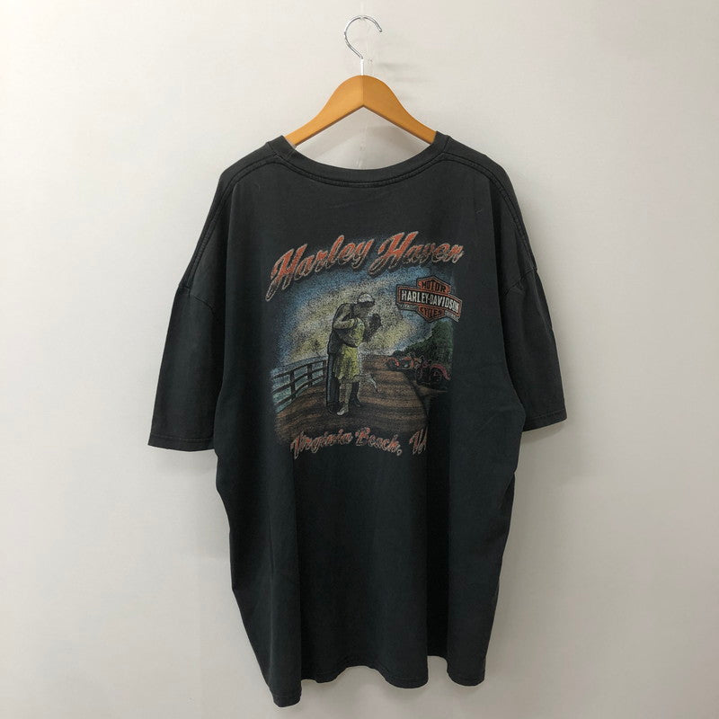 【現状渡し品】【メンズ】 HARLEY DAVIDSON ハーレーダビッドソン 00’s HARLEY HEAVEN SKULL TEE S/S 2000年代 ハーレーヘヴンスカルTシャツ ショートスリーブ トップス 半袖 145-250824-ts-20-tei サイズ：サイズ不明 カラー：ブラック 万代Net店