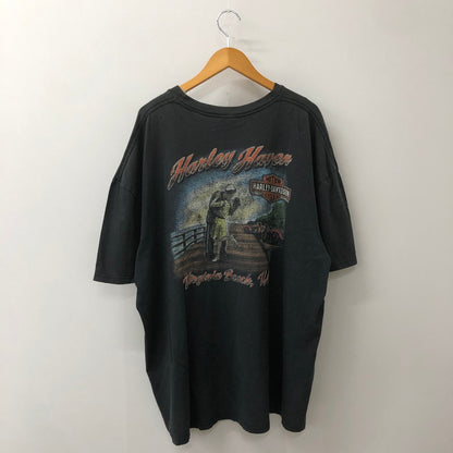 【現状渡し品】【メンズ】 HARLEY DAVIDSON ハーレーダビッドソン 00’s HARLEY HEAVEN SKULL TEE S/S 2000年代 ハーレーヘヴンスカルTシャツ ショートスリーブ トップス 半袖 145-250824-ts-20-tei サイズ：サイズ不明 カラー：ブラック 万代Net店
