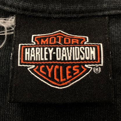 【現状渡し品】【メンズ】 HARLEY DAVIDSON ハーレーダビッドソン 00’s HARLEY HEAVEN SKULL TEE S/S 2000年代 ハーレーヘヴンスカルTシャツ ショートスリーブ トップス 半袖 145-250824-ts-20-tei サイズ：サイズ不明 カラー：ブラック 万代Net店