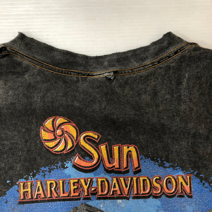 【現状渡し品】【メンズ】 HARLEY DAVIDSON ハーレーダビッドソン DENVER COLORADO TEE S/S MADE IN USA デンバーコロラド Tシャツ ショートスリーブ トップス 半袖 USA製 145-250824-ts-19-tei サイズ：XL カラー：ブラック 万代Net店