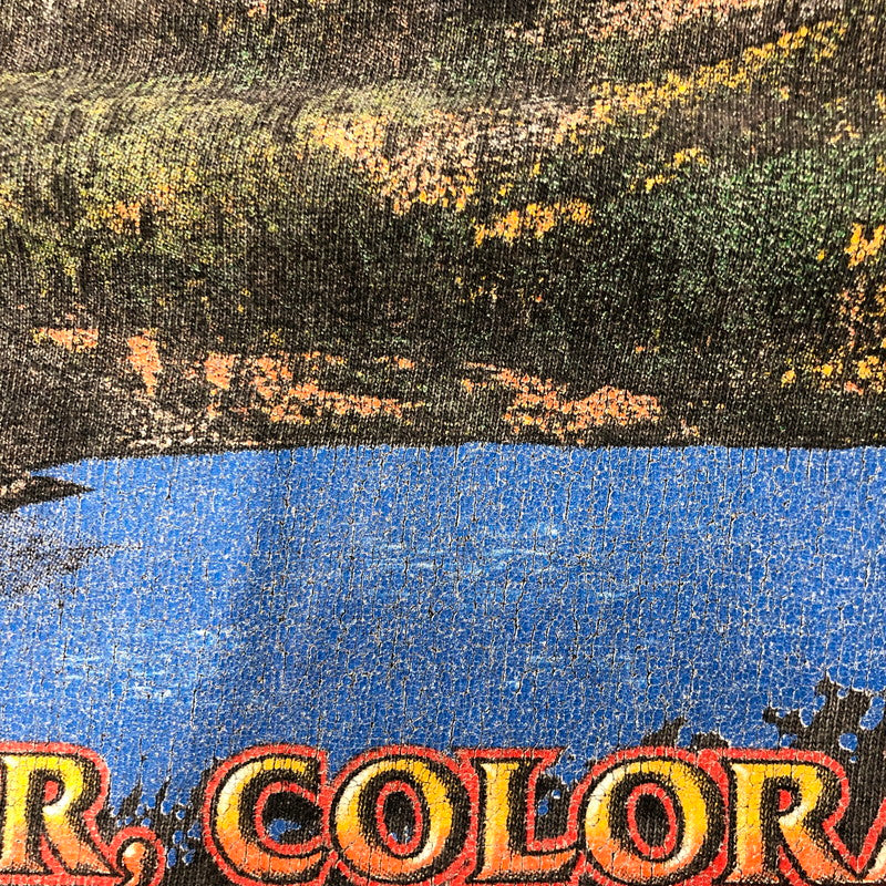 【現状渡し品】【メンズ】 HARLEY DAVIDSON ハーレーダビッドソン DENVER COLORADO TEE S/S MADE IN USA デンバーコロラド Tシャツ ショートスリーブ トップス 半袖 USA製 145-250824-ts-19-tei サイズ：XL カラー：ブラック 万代Net店