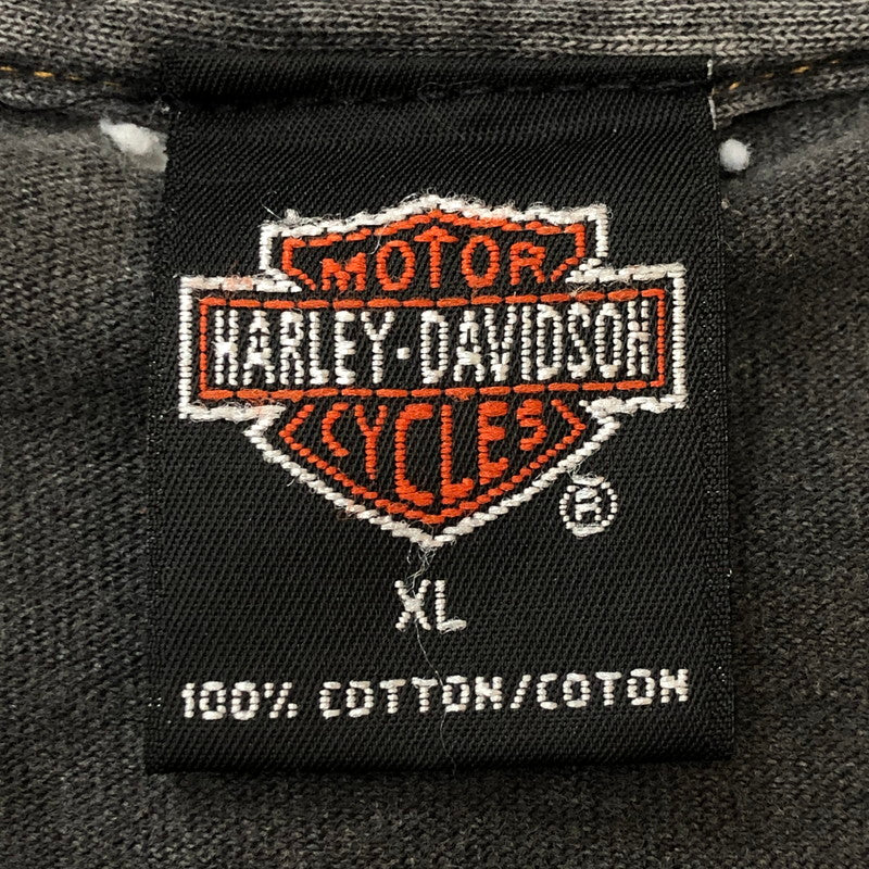 【現状渡し品】【メンズ】 HARLEY DAVIDSON ハーレーダビッドソン DENVER COLORADO TEE S/S MADE IN USA デンバーコロラド Tシャツ ショートスリーブ トップス 半袖 USA製 145-250824-ts-19-tei サイズ：XL カラー：ブラック 万代Net店