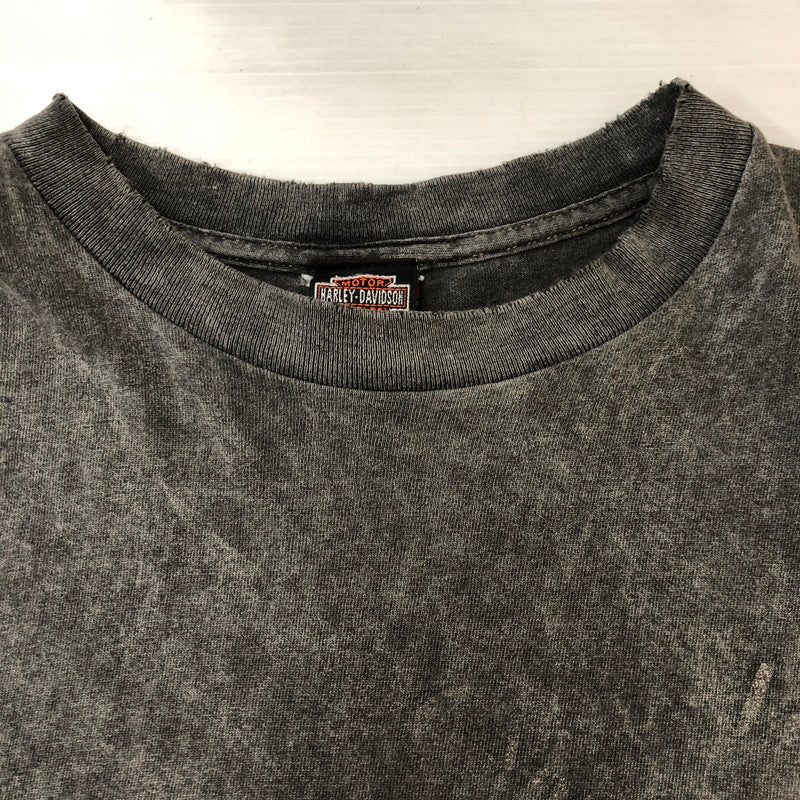 【現状渡し品】【メンズ】 HARLEY DAVIDSON ハーレーダビッドソン DENVER COLORADO TEE S/S MADE IN USA デンバーコロラド Tシャツ ショートスリーブ トップス 半袖 USA製 145-250824-ts-19-tei サイズ：XL カラー：ブラック 万代Net店