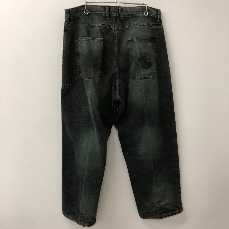 【現状渡し品】【メンズ】 YARDSALE ヤードセール BLEACHED PHANTASY JEANS ブリーチ ファンタシー ジーンズ ボトムス デニムパンツ 153-250823-yo-29-tei サイズ：XL カラー：エメラルド 万代Net店
