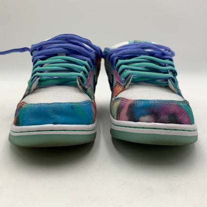 【中古品】【メンズ】 NIKE SB ナイキエスビー × FUTURA LABORATORIES フューチュララボラトリーズ 別注 コラボ DUNK LOW WHITE AND GEODE TEAL HF6061-400 ダンクロー スニーカー 靴 160-260129-ko-07-tei サイズ：26.5cm カラー：ブルー 万代Net店