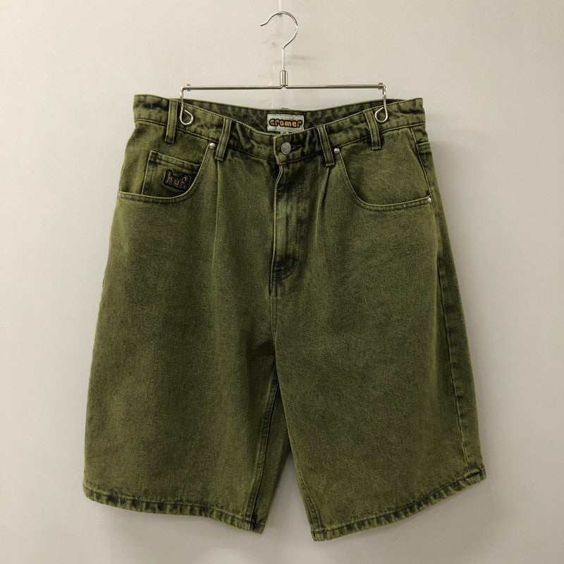 【中古品】【メンズ】 CROMER DENIM SHORT PANTS クローマー デニム ショートパンツ ボトムス ハーフパンツ ショーツ 153-250823-yo-31-fuzh サイズ：32 カラー：カーキ 万代Net店