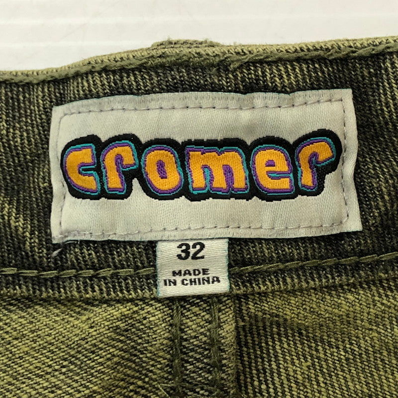 【中古品】【メンズ】 CROMER DENIM SHORT PANTS クローマー デニム ショートパンツ ボトムス ハーフパンツ ショーツ 153-250823-yo-31-fuzh サイズ：32 カラー：カーキ 万代Net店