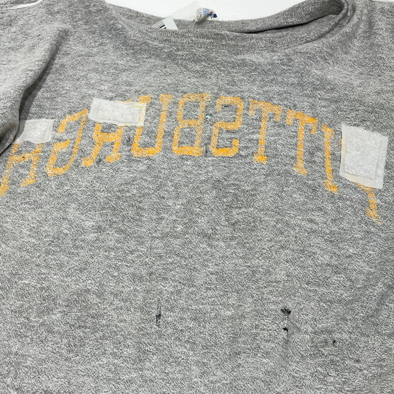 【現状渡し品】【メンズ】 CHAMPION チャンピオン 80S ピッツバーグ・スティーラーズ トリコタグ ヴィンテージ Tシャツ 145-260818-nm-75-tei サイズ：L カラー：グレー 万代Net店