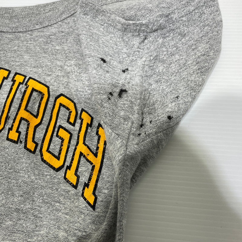 【現状渡し品】【メンズ】 CHAMPION チャンピオン 80S ピッツバーグ・スティーラーズ トリコタグ ヴィンテージ Tシャツ 145-260818-nm-75-tei サイズ：L カラー：グレー 万代Net店
