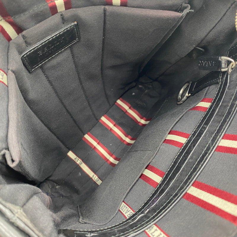 【中古品】【メンズ】 BALLY バリー TUSTON-SM SHOULDER BAG LEATHER タストン エスエム ショルダーバッグ レザー カバン 本革 188-250902-ts-05-tei カラー：ブラック 万代Net店