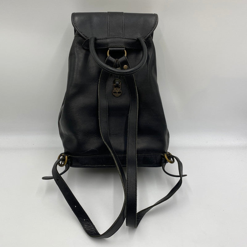 【現状渡し品】【メンズ/レディース】 Timberland ティンバーランド LEATHER BACKPACK MADE IN USA レザーリュック カバン バッグパック USA製 188-250902-ts-04-tei カラー：ブラック 万代Net店