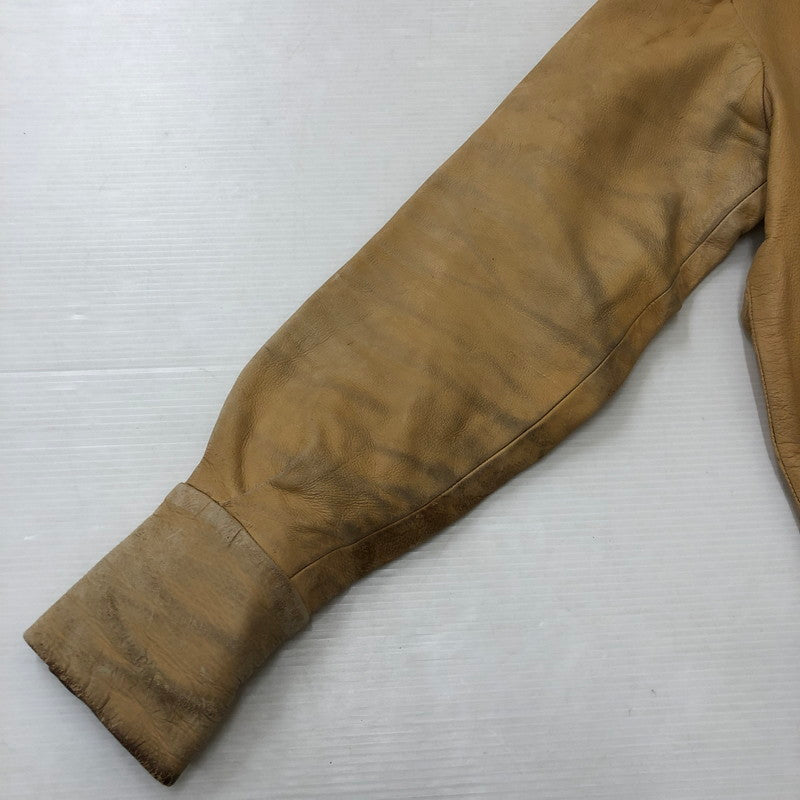 【現状渡し品】【メンズ】 UNKOWN USED LEATHER PULLOVER SHIRT レザー プルオーバー シャツ ライトアウター 145-250910-KS-14-tei サイズ：表記無し カラー：ベージュ 万代Net店