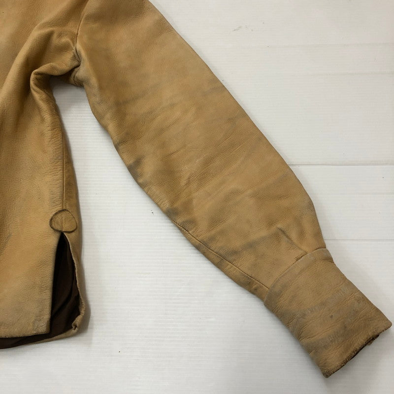 【現状渡し品】【メンズ】 UNKOWN USED LEATHER PULLOVER SHIRT レザー プルオーバー シャツ ライトアウター 145-250910-KS-14-tei サイズ：表記無し カラー：ベージュ 万代Net店