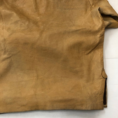 【現状渡し品】【メンズ】 UNKOWN USED LEATHER PULLOVER SHIRT レザー プルオーバー シャツ ライトアウター 145-250910-KS-14-tei サイズ：表記無し カラー：ベージュ 万代Net店